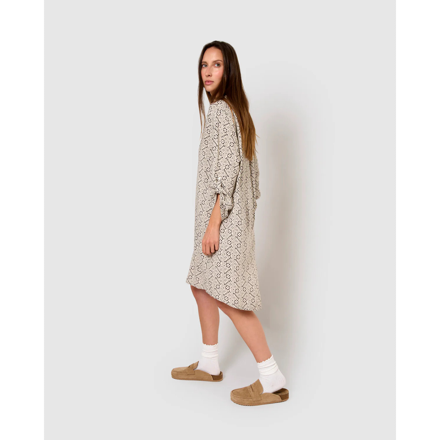 Vestido viscosa monti negro