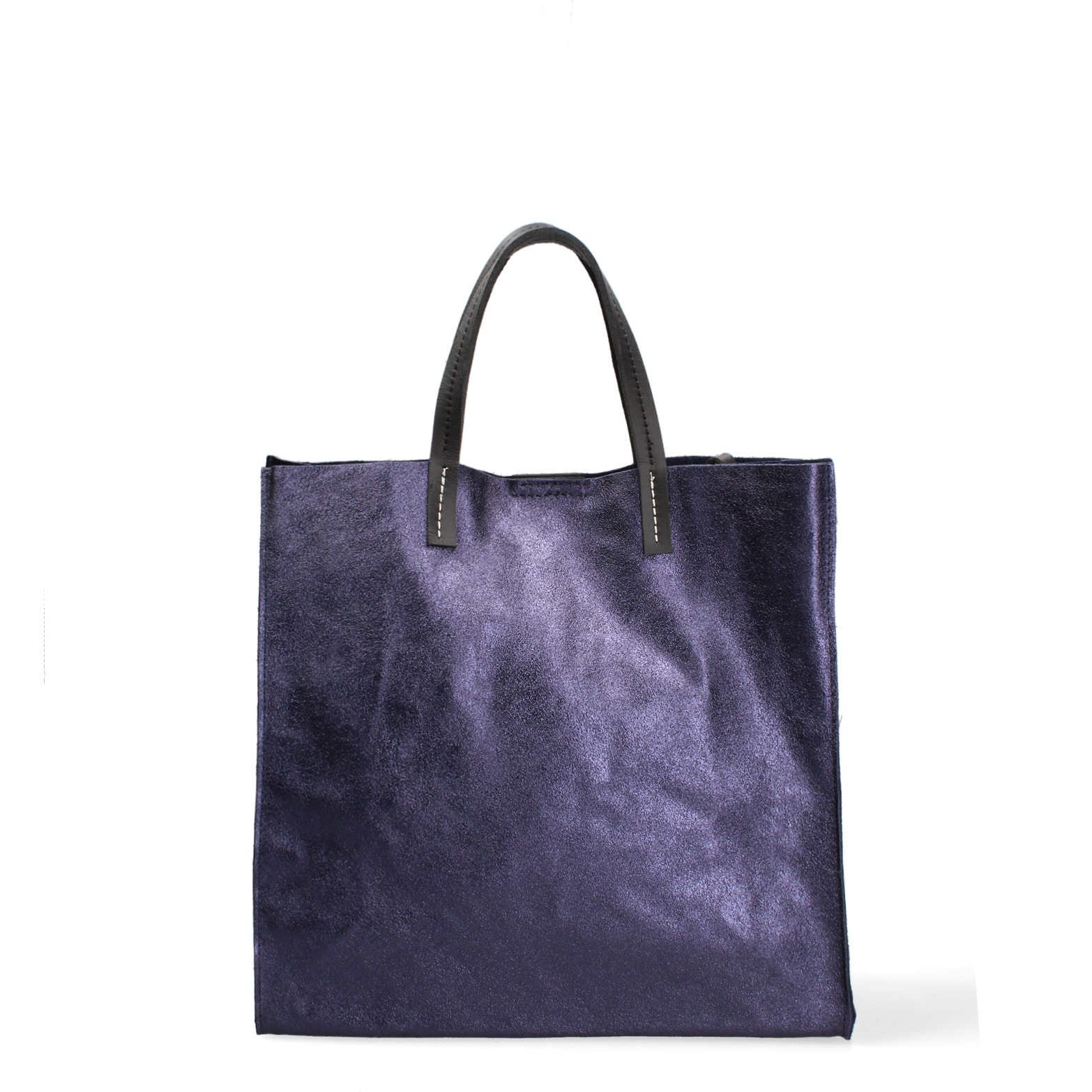 Borsa a mano da donna Made in Italy - Modello Ereva - 100% pelle - 34.5 x 32.0 x 17.0 cm
