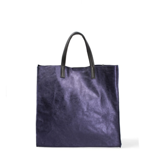 Borsa a mano da donna Made in Italy - Modello Ereva - 100% pelle - 34.5 x 32.0 x 17.0 cm