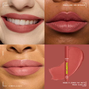 NYX Professional Makeup Fat Matte Rouge à Lèvres Mat Crémeux Mauve Cloud