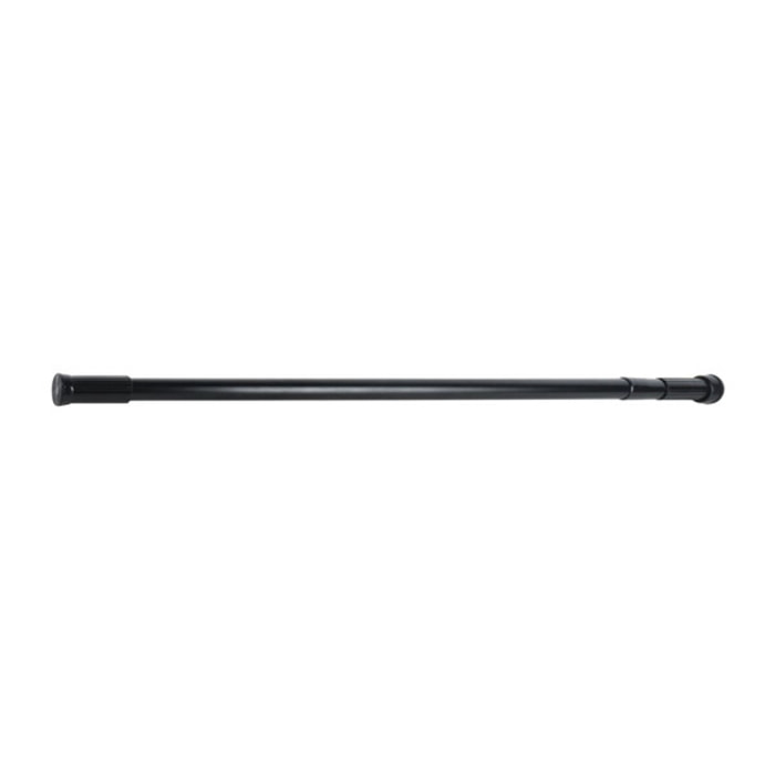 Barre tringle pour rideau de douche ou baignoire extensible Noire 110-200cm MSV