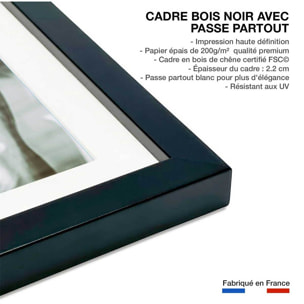 Affiche shooting Tableau photo Affiche sous cadre noir