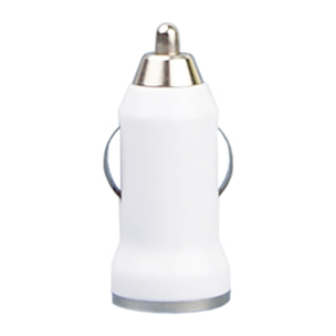 DAM CARICABATTERIA DA AUTO USB 2x2x5 Cm. Colore bianco