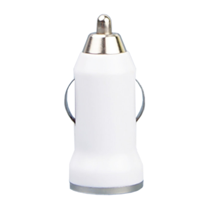 DAM CARICABATTERIA DA AUTO USB 2x2x5 Cm. Colore bianco