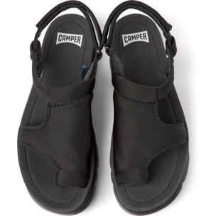 Sandalias - CAMPER Oruga Up - Negro - Textil técnico (poliéster reciclado)