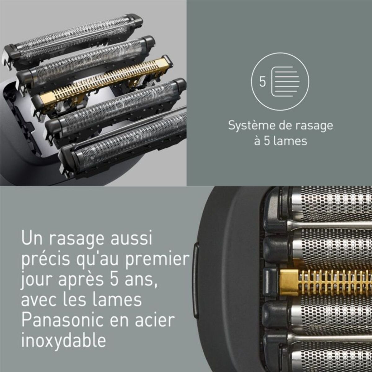 Rasoir pour la tête PANASONIC 5 lames ES-PV3B-K803