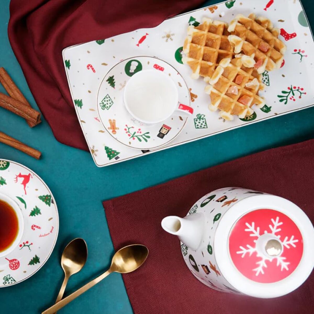 Vassoio Fantasia del Natale in new bone china