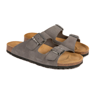 SANDALIA BABUNKERS GRIS
