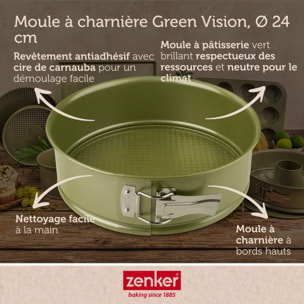 Ensemble de 2 Moules à manqué à charnière Zenker Green Vision