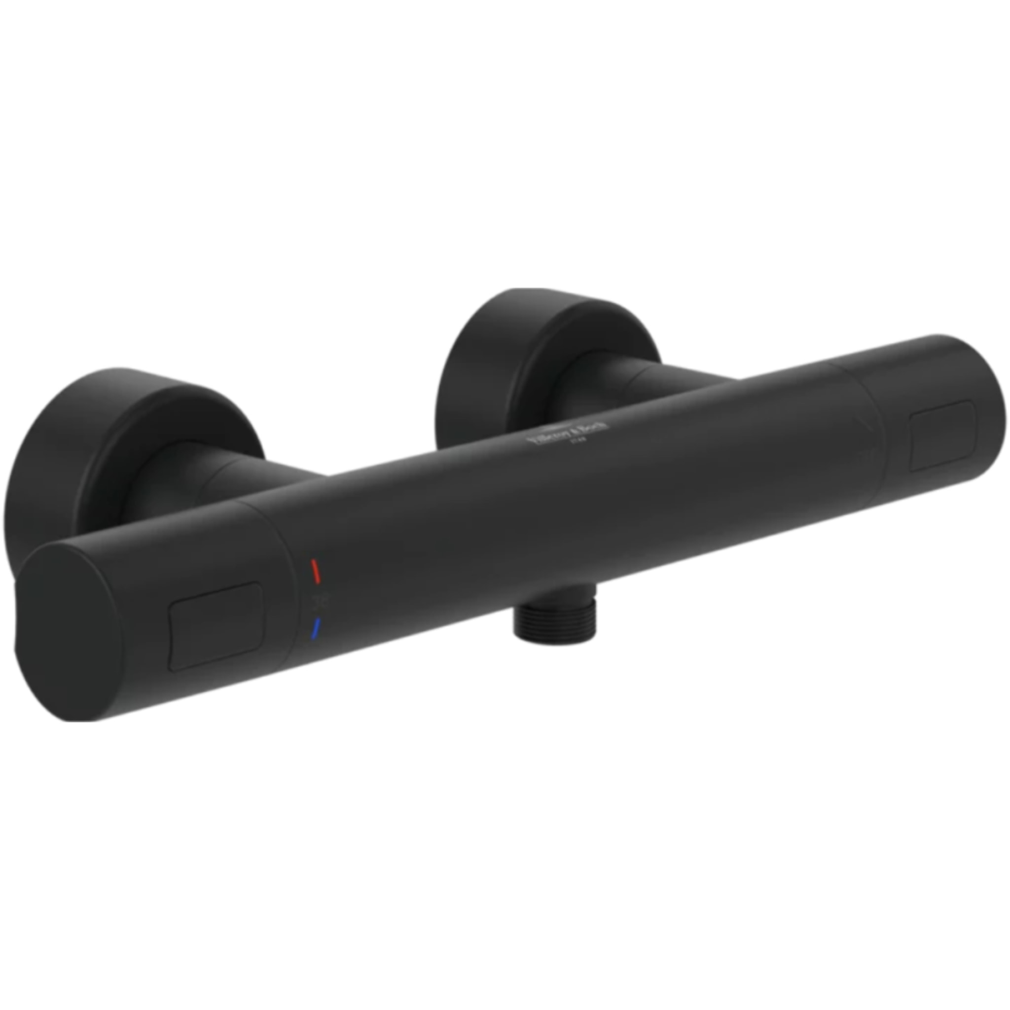 Mitigeur douche thermostatique Universal rond Noir mat