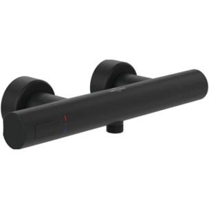Mitigeur douche thermostatique Universal rond Noir mat