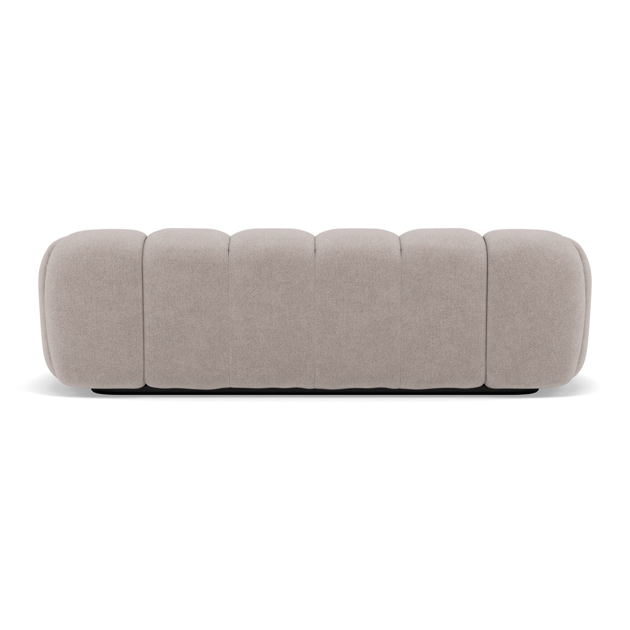 Ava - canapé 3 places bubble en velours texturé - Gris clair