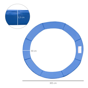 Cubierta de Proteccion Borde Trampolín PEC EPE Ø305cm Azul