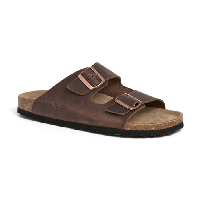 SANDALIA BABUNKERS MARRON