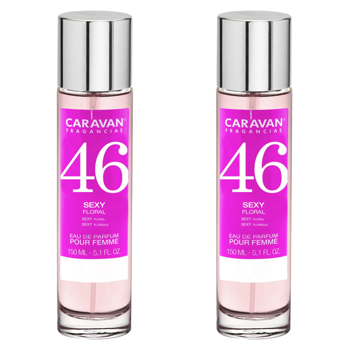 Caravan fragancias set de 2 frascos perfume de mujer nº46, de 150 ml