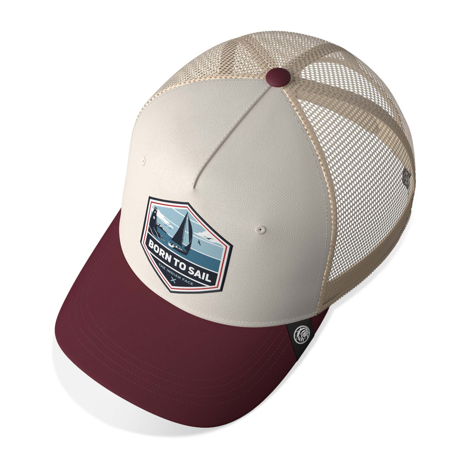 Gorra Trucker Born to Sail Marron The Indian Face para hombre y mujer