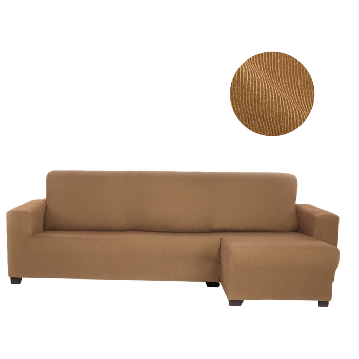 Funda ELÁSTICA para Chaise Longue deracha (visto de frente) brazo largo modelo MARCELA