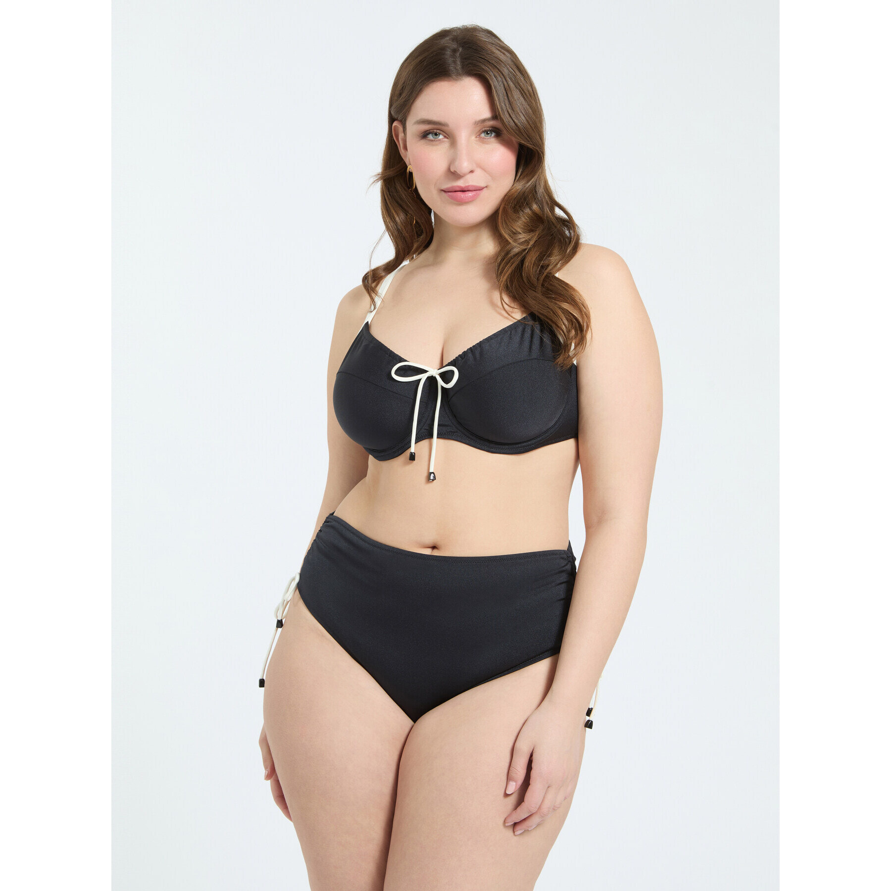 Fiorella Rubino - Bikini de dos piezas con detalles en contraste - Negro