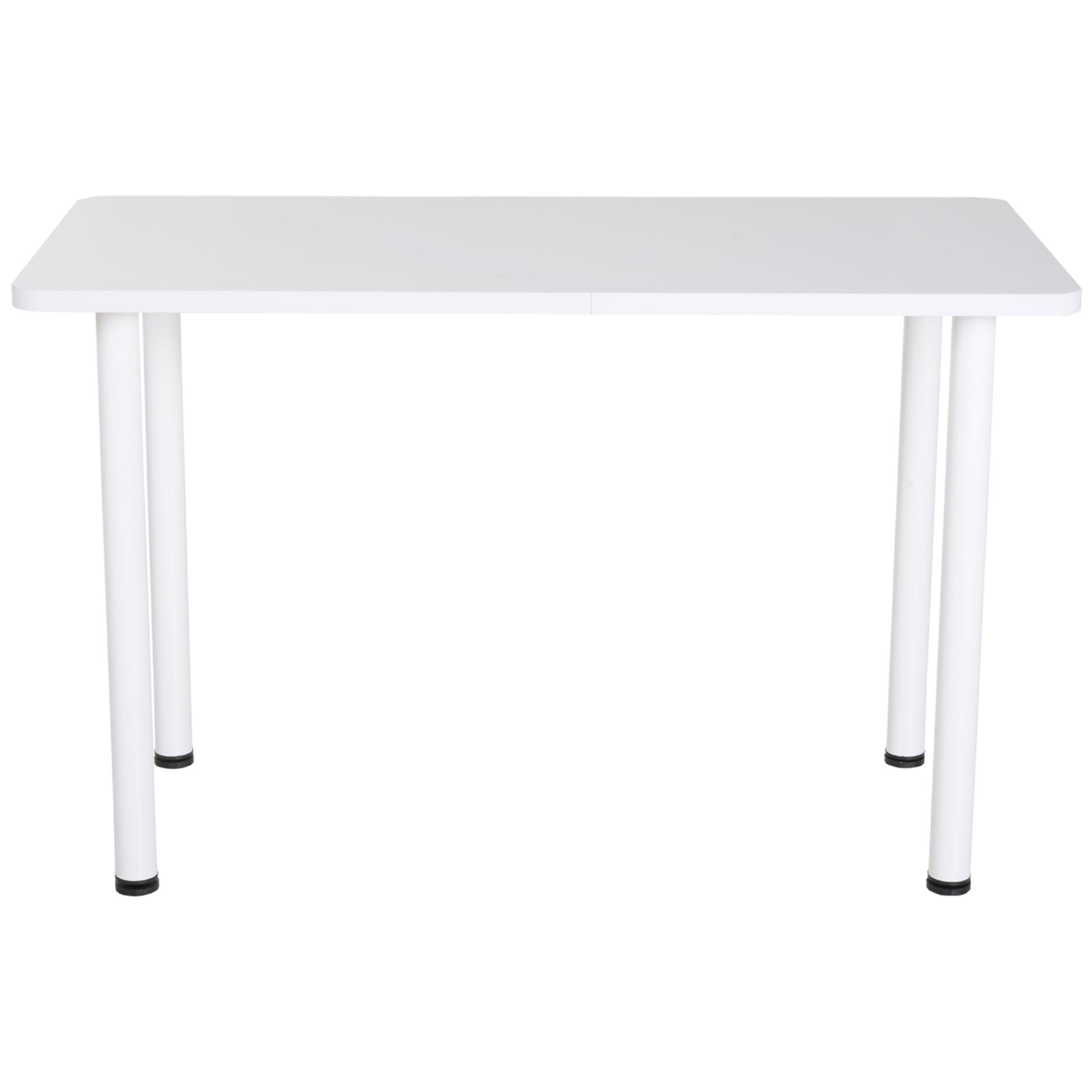 Mesa Escritorio con Pies Ajustables 120x60x76cm Blanco