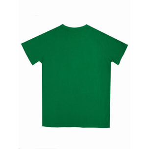 Camiseta básica de manga corta niño logo grande