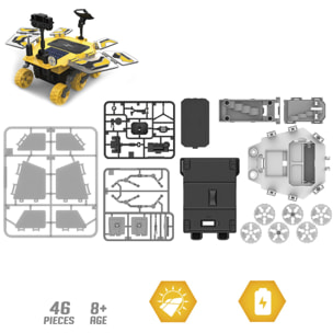 Rover de Marte para construir. 46 piezas. Funcionamiento solar y por batería.