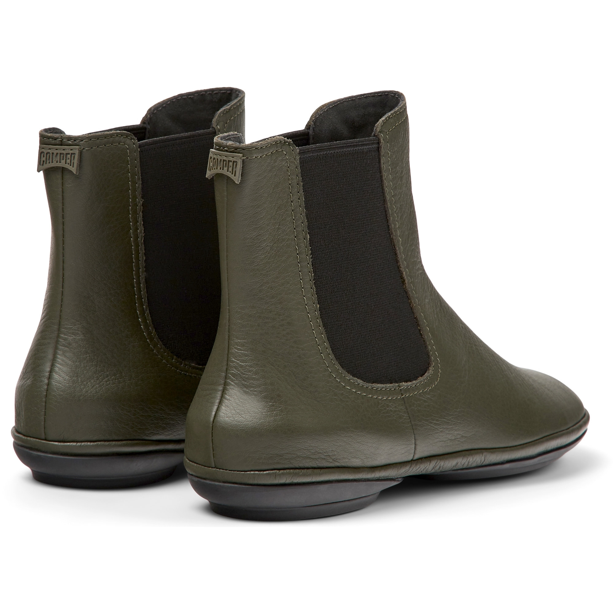 Botines - CAMPER Right Nina - Verde - Cuero liso