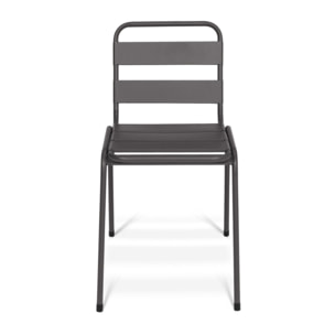 Chaises de jardin acier