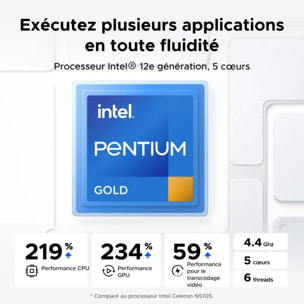 Serveur NAS UGREEN 4 baies DX4800 Plus Gris anodisé