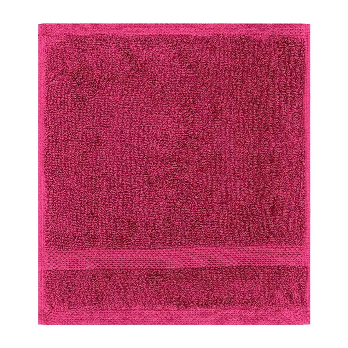Carre pur coton 550 g/m² uni rose Elea fuchsia