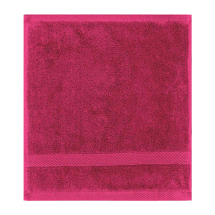 Carre pur coton 550 g/m² uni rose Elea fuchsia