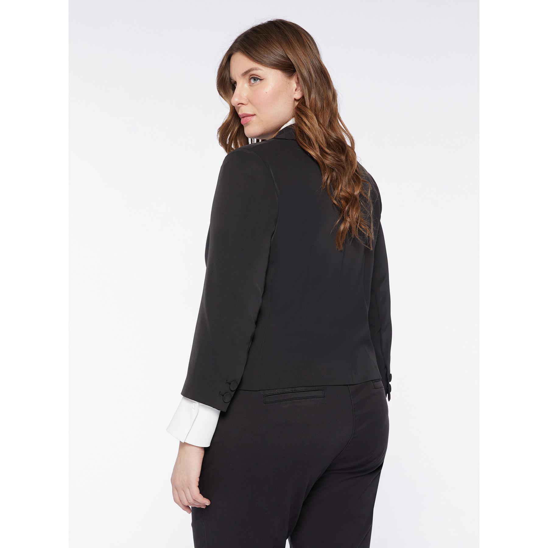 Fiorella Rubino - Blazer de tejido vaporoso - Negro