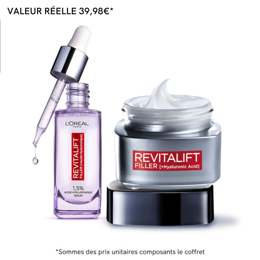 L'Oréal Paris Revitalift Filler Routine Anti-rides - 2 produits