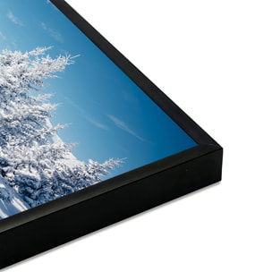 Affiche encadrée Paysage hivernal enneigé Affiche + cadre en métal - Noir