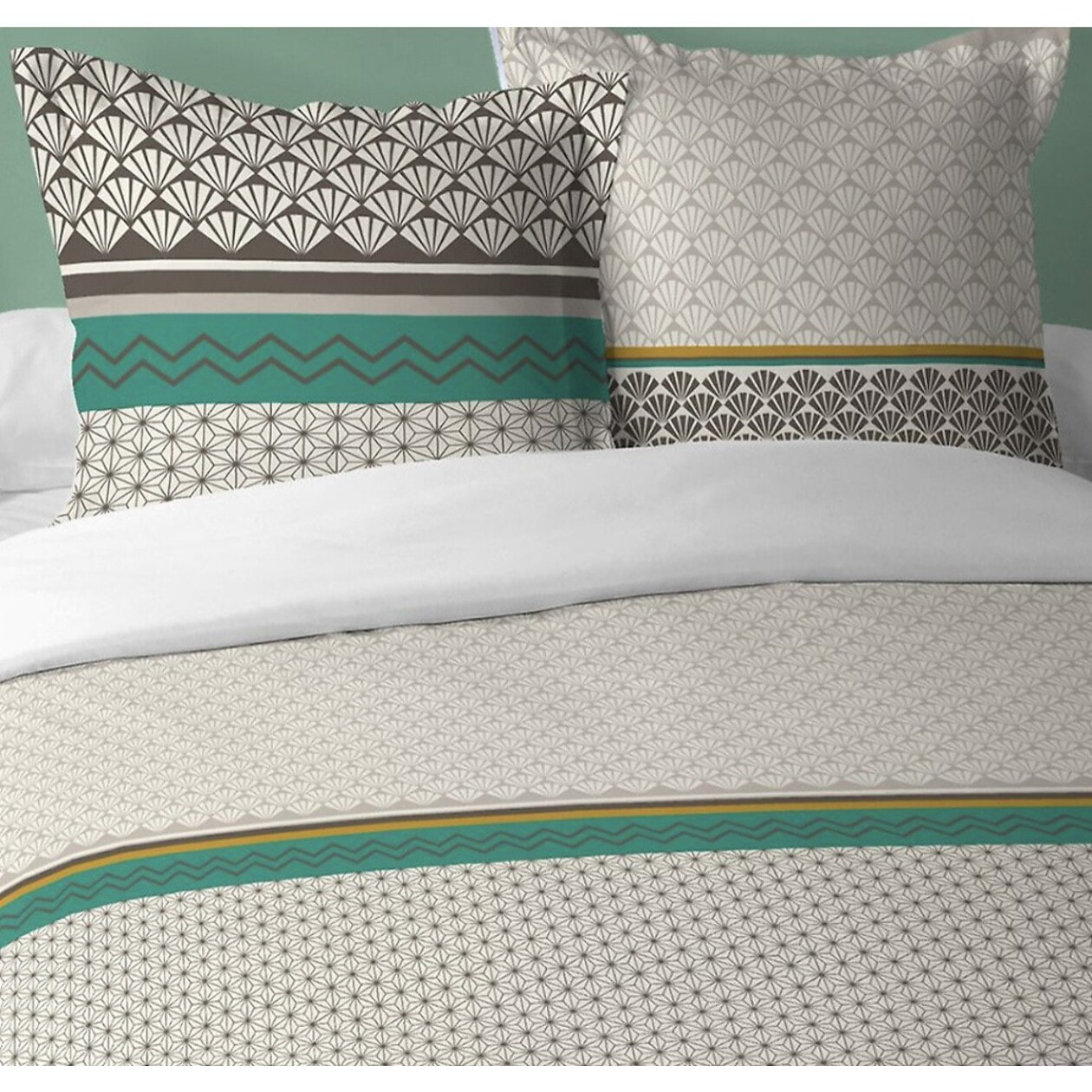 Parure Housse De Couette 3pcs Coton 57fils Loxa