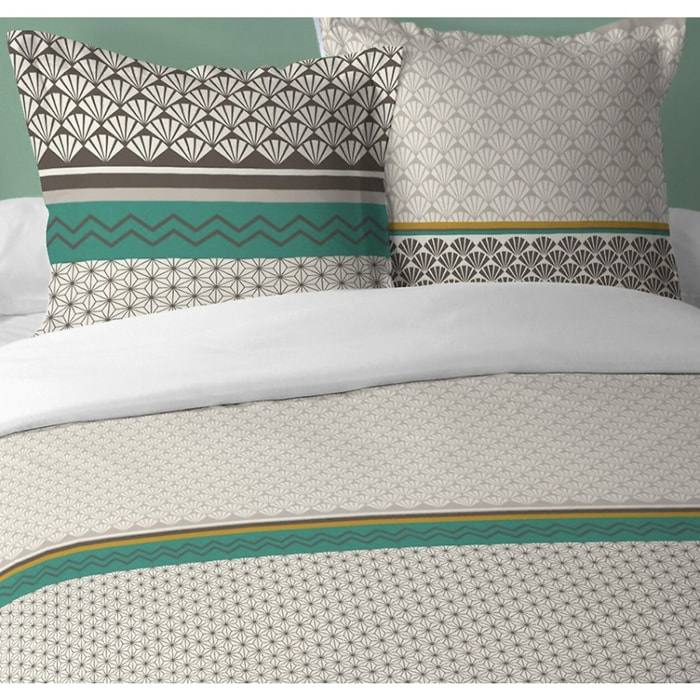 Parure Housse De Couette 3pcs Coton 57fils Loxa