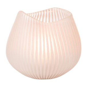 J-Line vase Ligne - verre - rose clair - small - Ø 22 cm