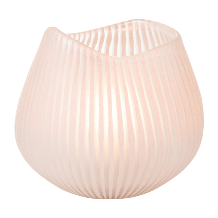 J-Line vase Ligne - verre - rose clair - small - Ø 22 cm