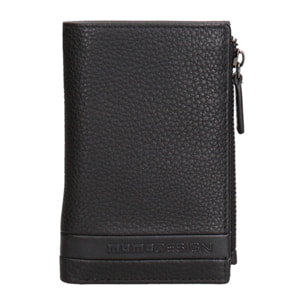 Portafoglio uomo in vera pelle - Modello Nyxos Plus - Casual - 9.5 x 13.5 x 2.4 cm