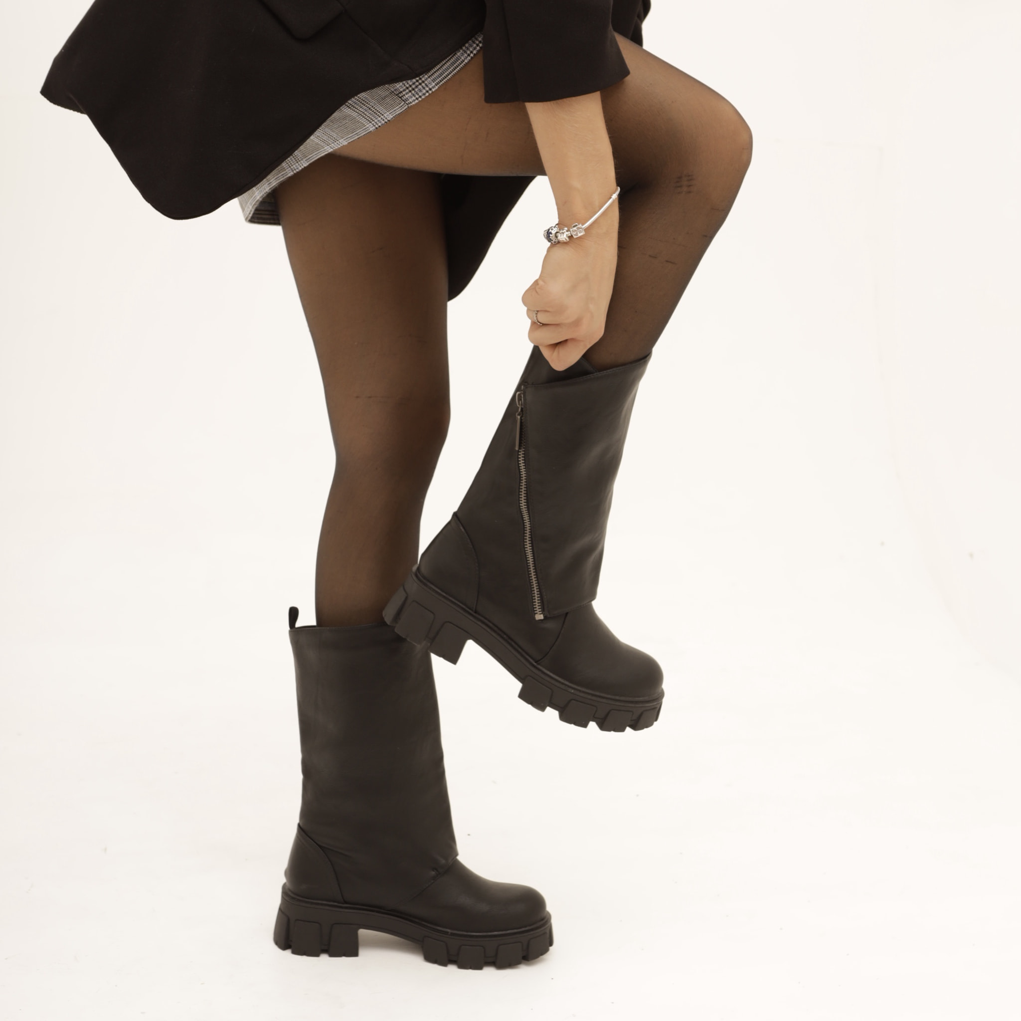 STIVALETTO RIPIEGATO PRD NERO