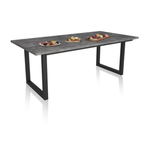 Mesa de comedor Altea 200 Cemento Negro