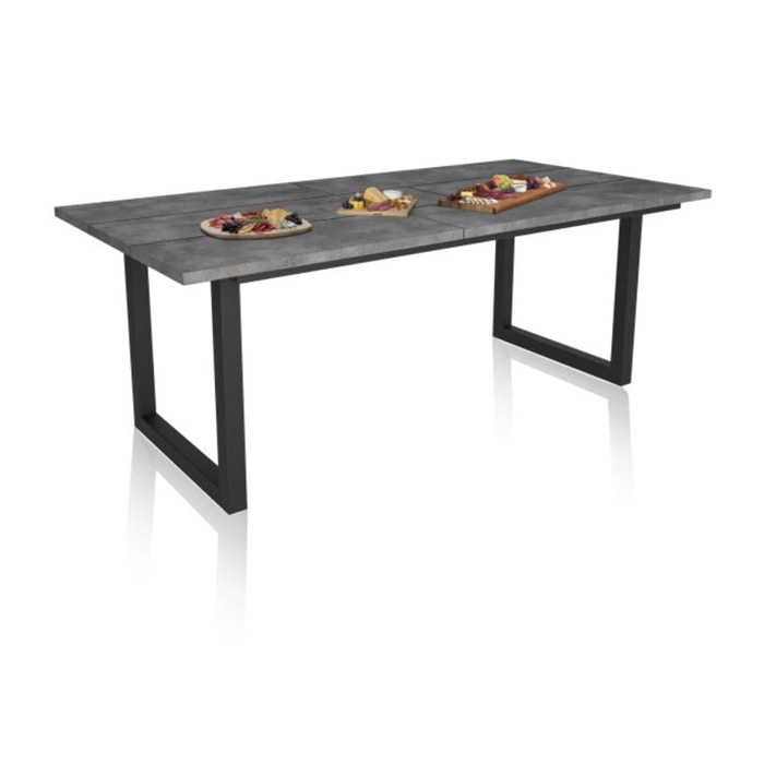 Mesa de comedor Altea 200 Cemento Negro