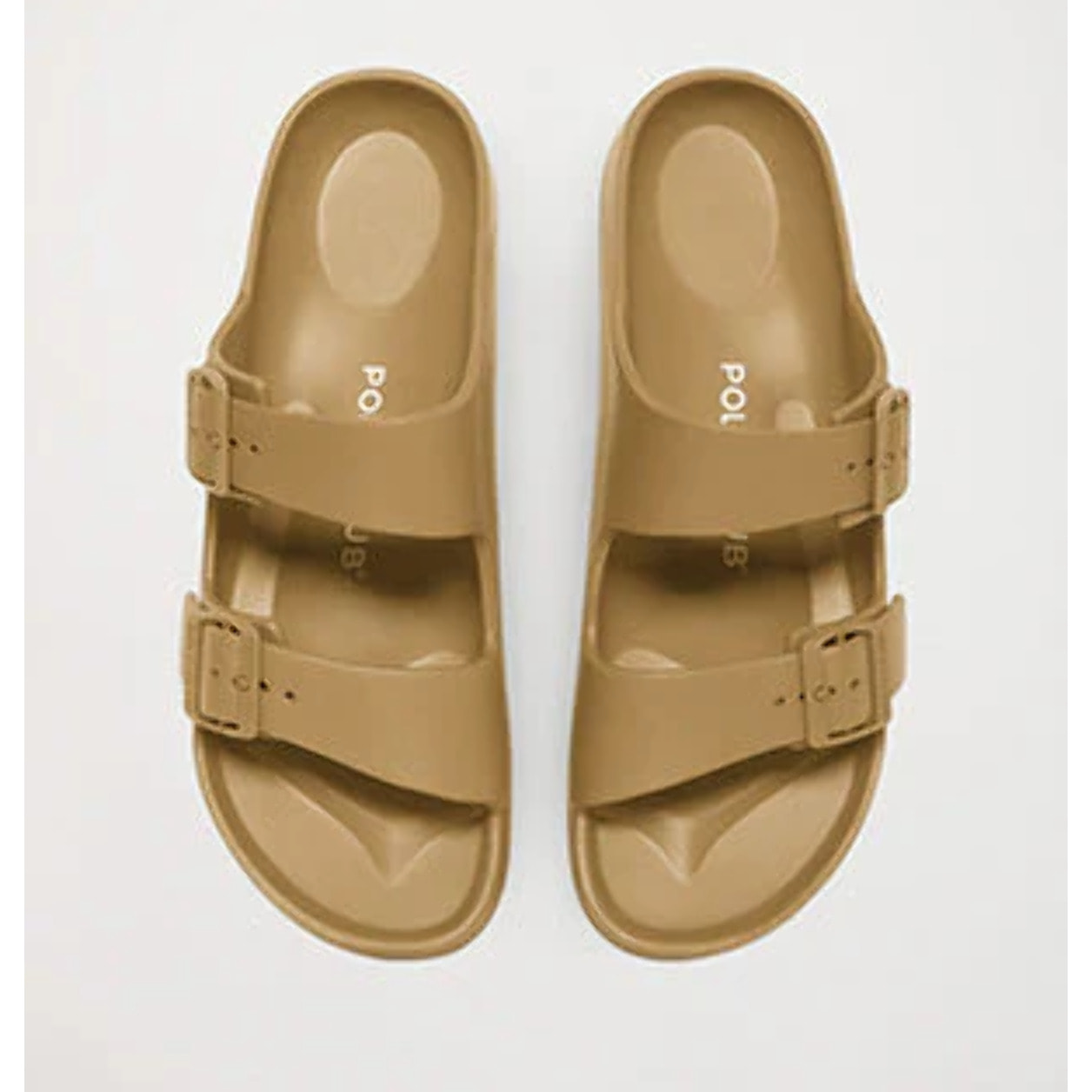 Chancla bio camel para hombre con hebillas