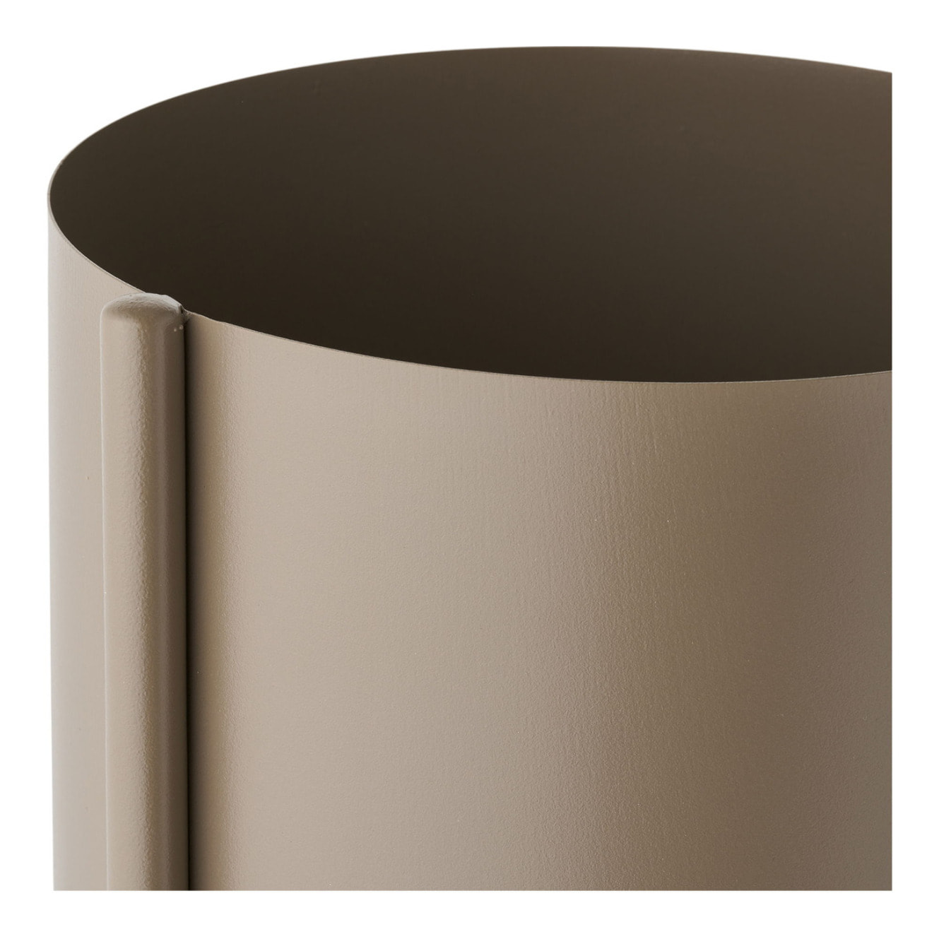 Supporto portavasi a 3 livelli in acciaio marrone 22,5x23x75,5 cm