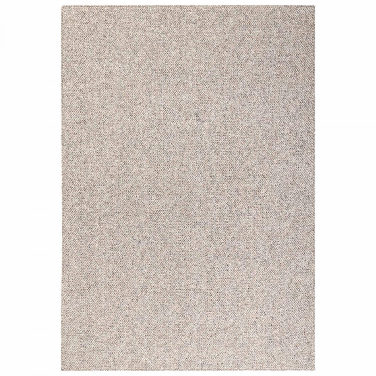 Tapis salon, motif faux uni, poils ras, look chaleureux, entretien