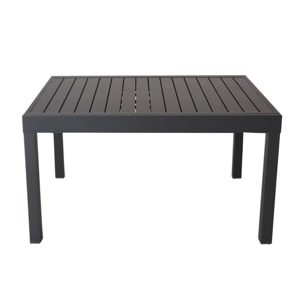 Table de jardin ELORA extensible aluminium anthracite. 8 places. 135 / 270 x 90 x 75 cm