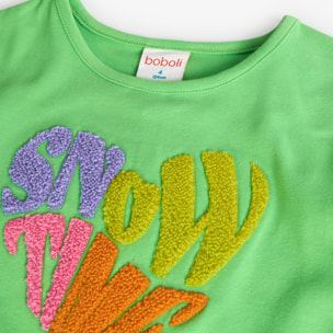 Camiseta punto elástico de niña -BCI