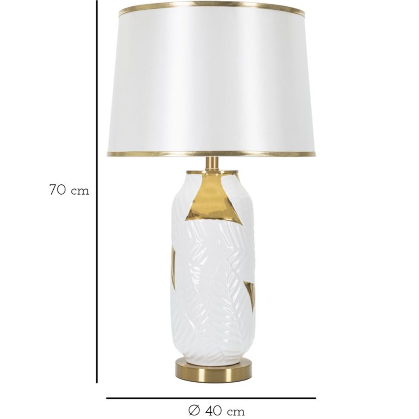 LAMPADA DA TAVOLO CERAMIC CM Ø 40X70