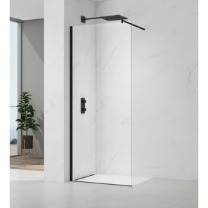 Project bras de montage pour paroi de douche 120 cm, noir mat (SATZAV6C)