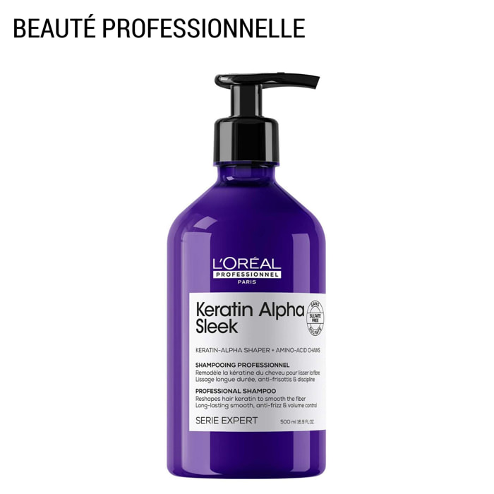 Serie Expert Keratin Alpha Sleek - Shampoing Disciplinant à la Kératine