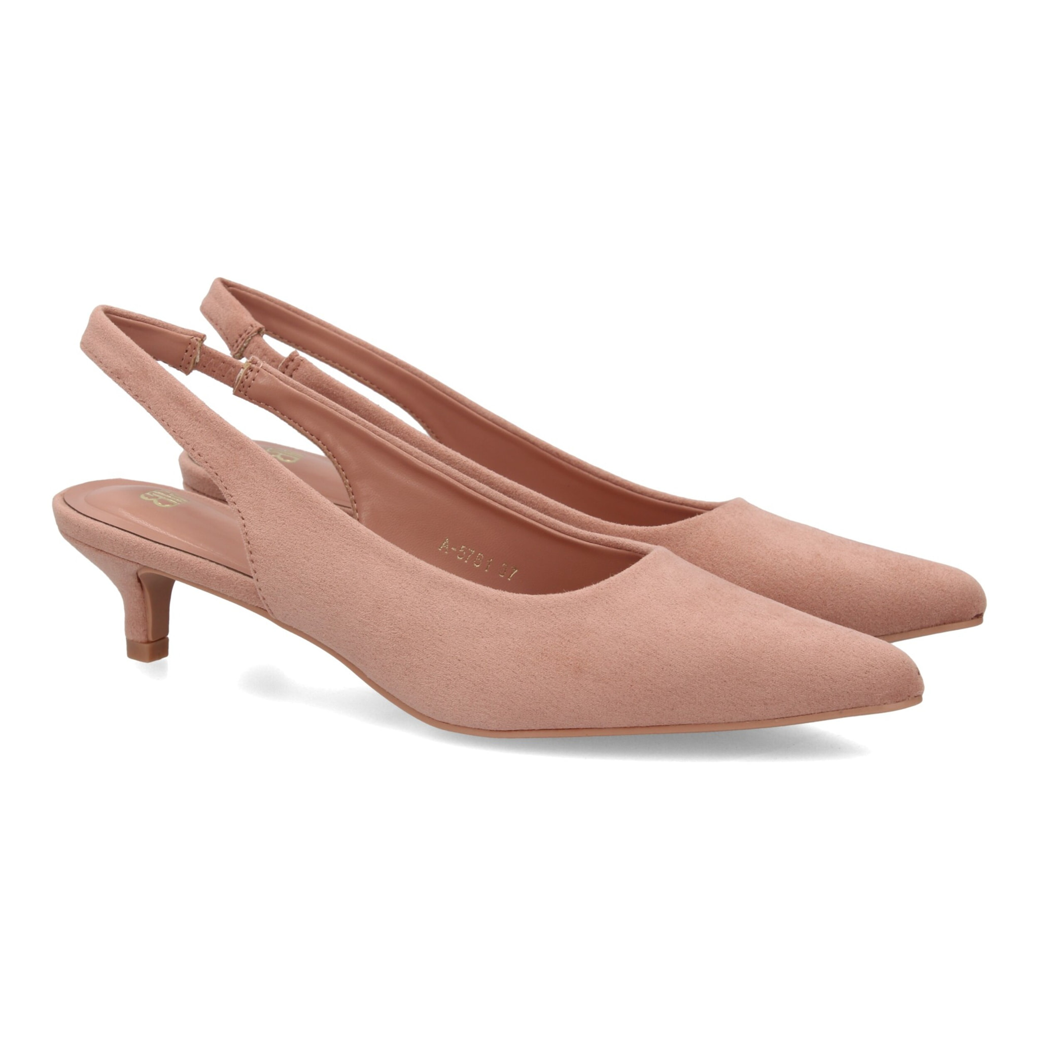 Zapato mujer slingback tacon bajo elegante